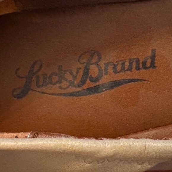 LUCKY BRAND NUDE LEATHER BALLET FLATS SIZE 9.5 - NWOT -NEVER WORN - Picture 4 of 4